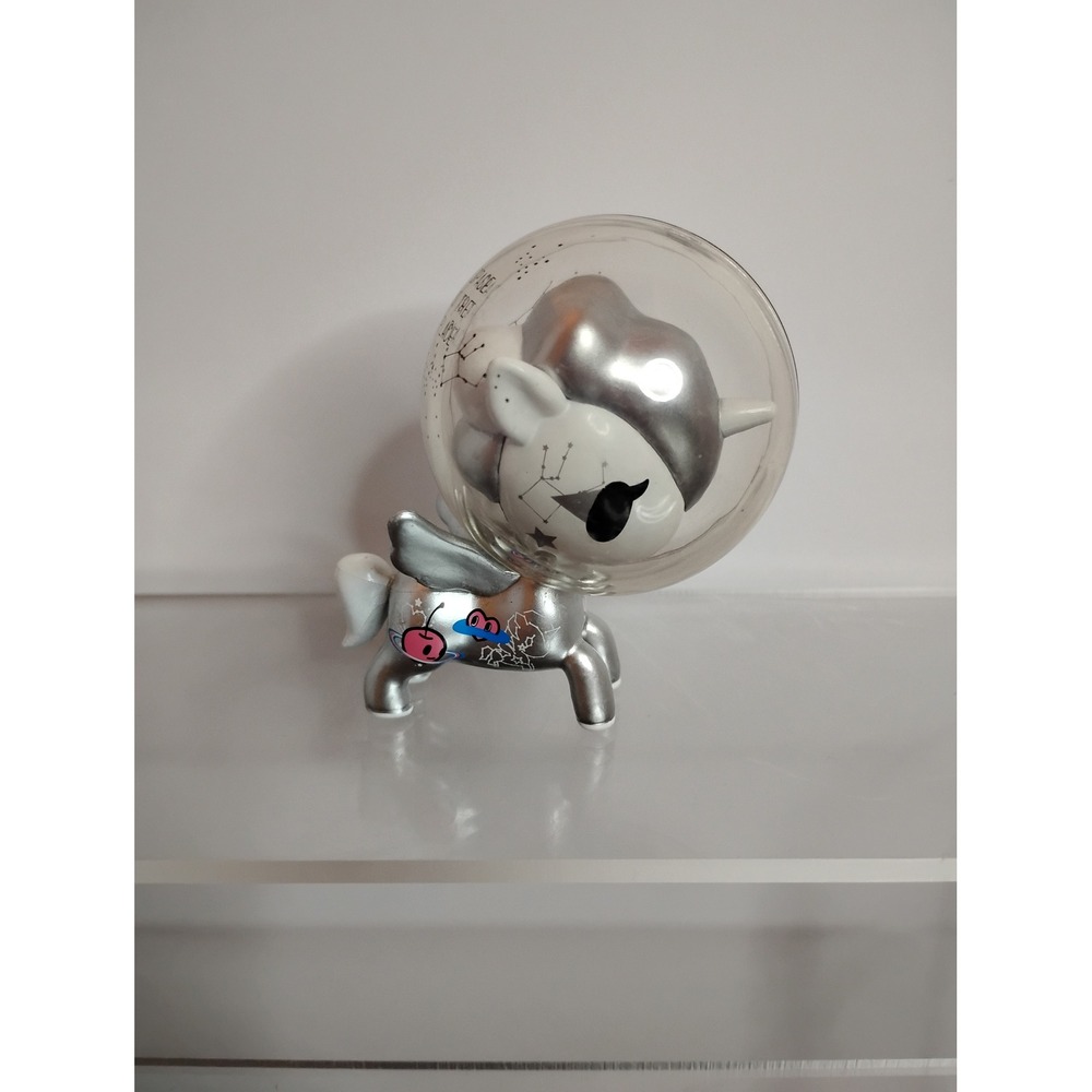 Tokidoki Unicorno Metallico Cosmo Silver Vinyl Art Figure 3 Inch